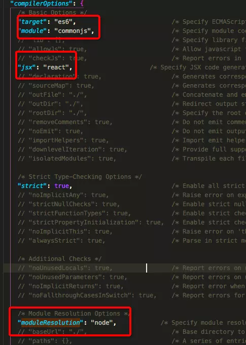 tsconfig.json 中 target 改为 es6、module 改为 esnext、moduleResolution 设为 node 的配置