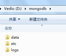 创建 MongoDB 所需的目录结构