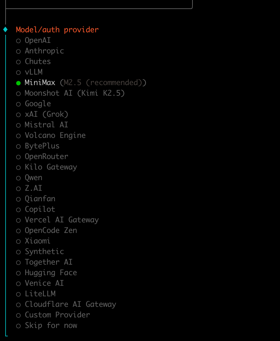 选择 MiniMax 国产模型