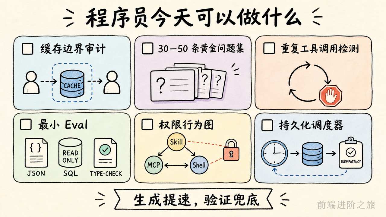 程序员今日可执行的六项 AI 工程检查清单