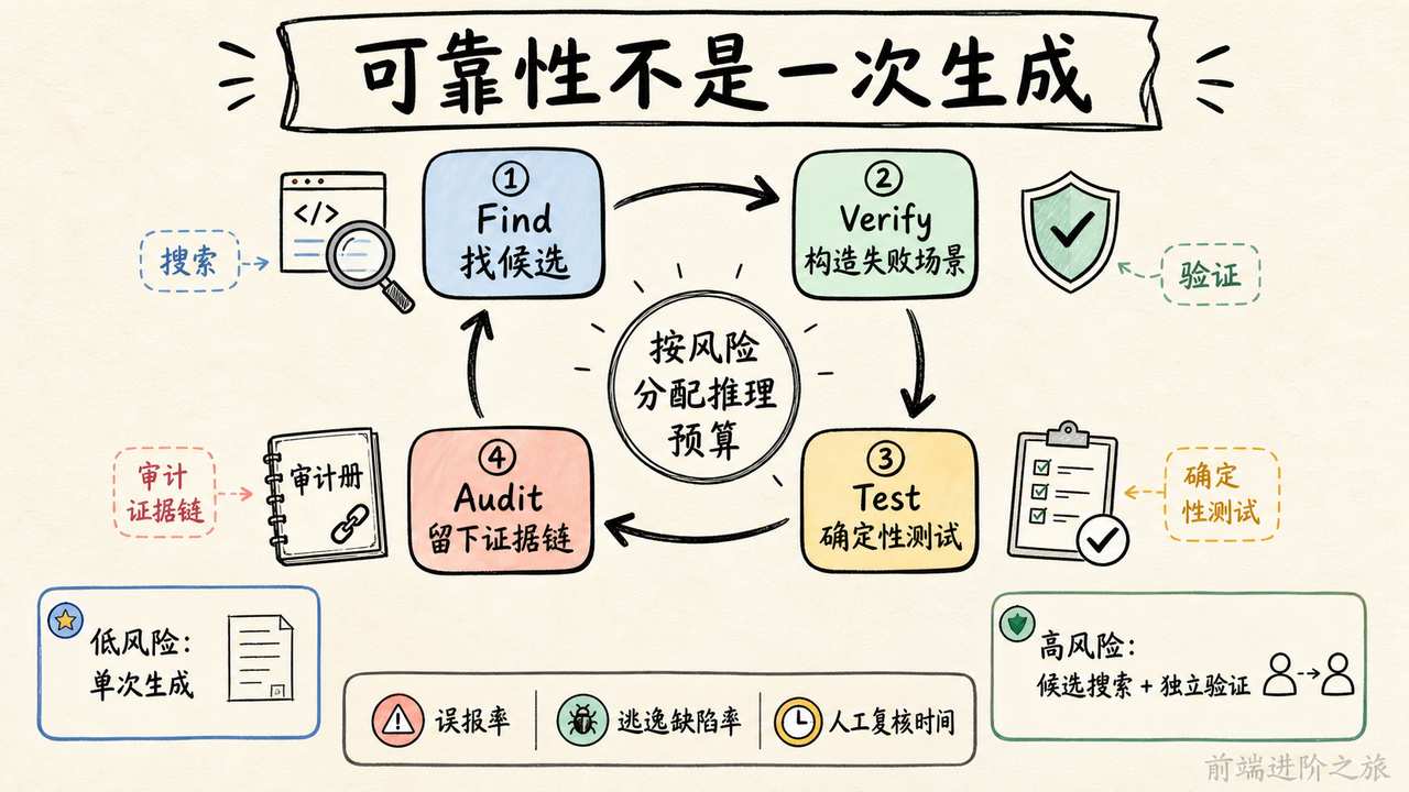AI 编程通过搜索、验证、确定性测试与审计证据链提升可靠性