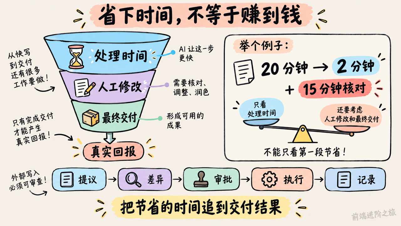 AI 办公回报需要同时核算处理时间、人工修改与最终交付