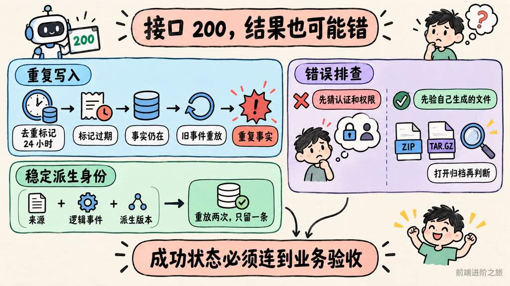 Agent 静默失败、稳定派生身份与证据优先排查流程