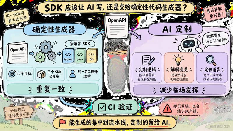 OpenAPI 确定性 SDK 生成与 AI 定制、解释和差异定位的分工