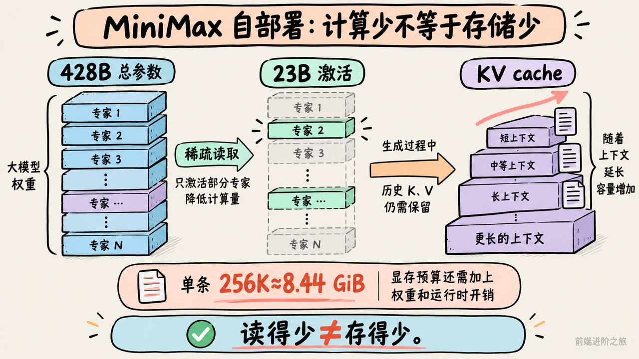 MiniMax 自部署显存与缓存预算
