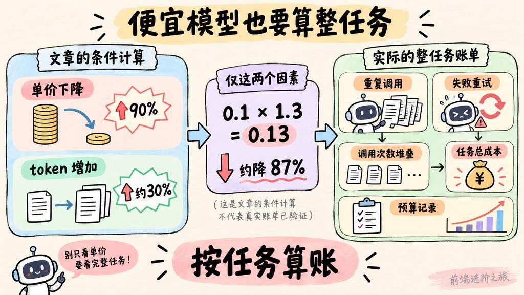 模型单价与 Agent 整任务调用成本
