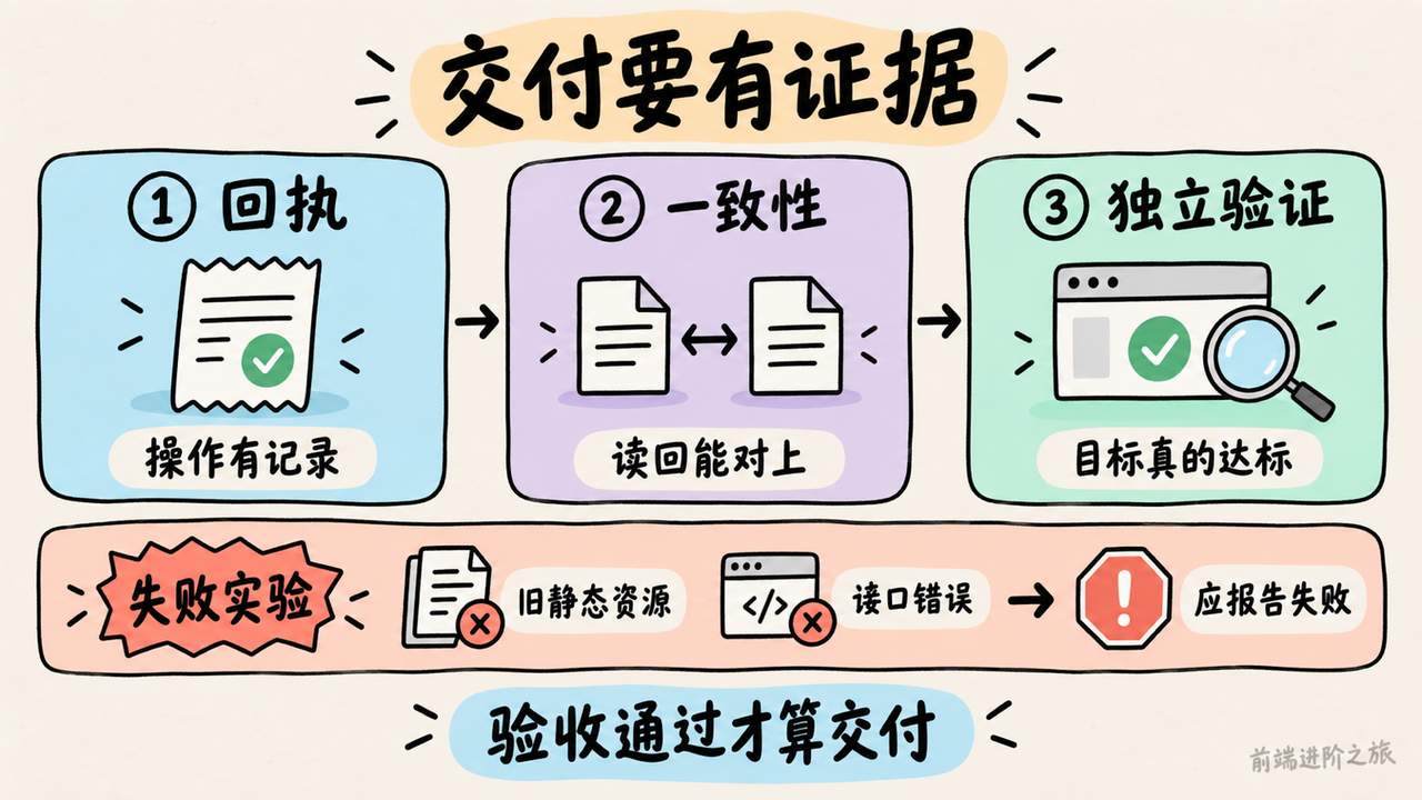 回执和一致性不足以证明业务成功,独立验证与失败实验共同检查验收是否可靠